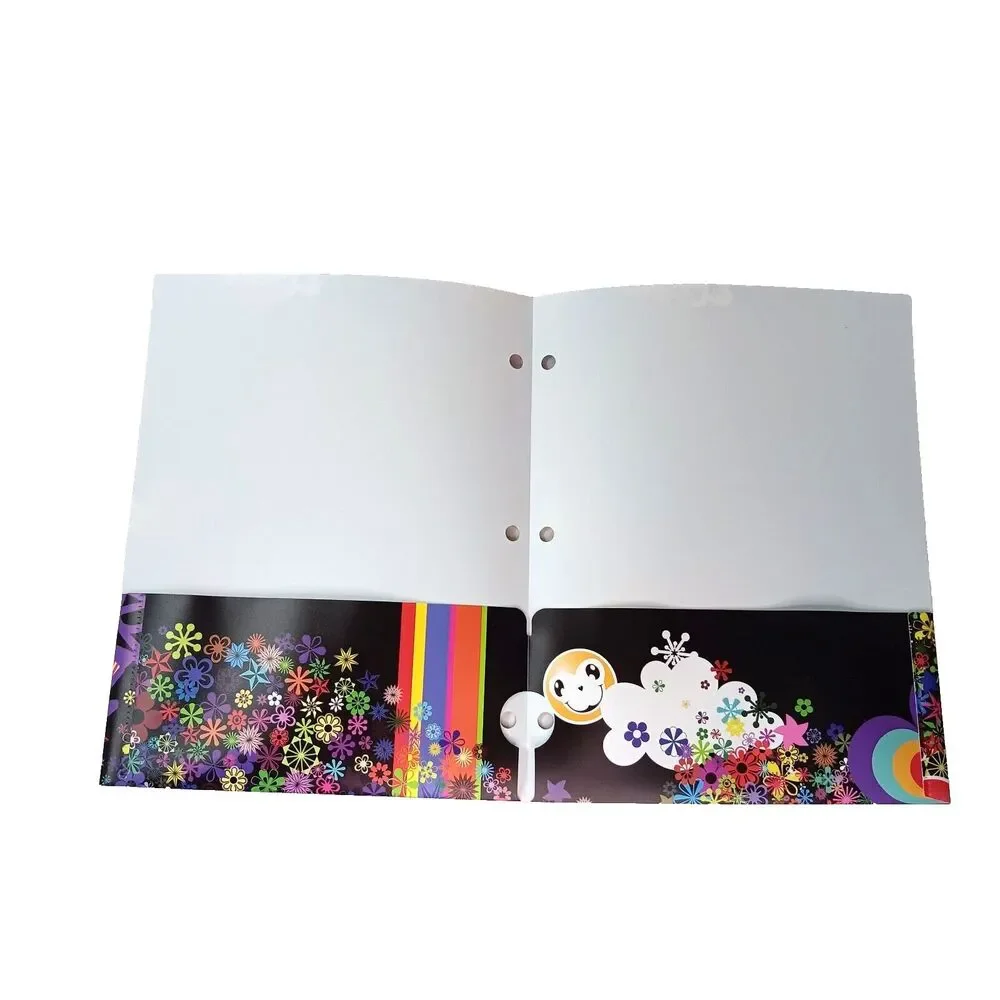 Mead Trapper Keeper Folders Butterflies Hearts Flowers Hippie Retro Vintage Four